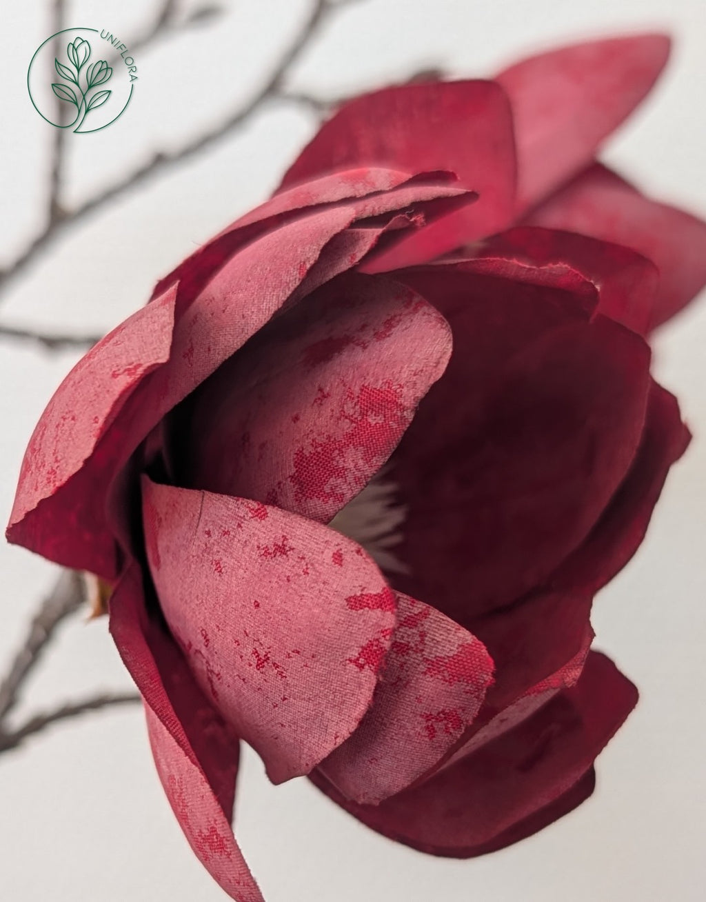 Rød Magnolia & Spir Vase
