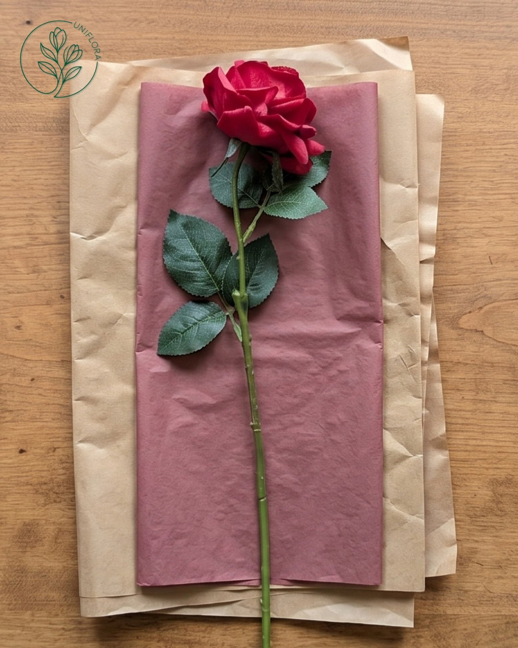 Uniflora Signatur Rose (Real Touch) - Rød