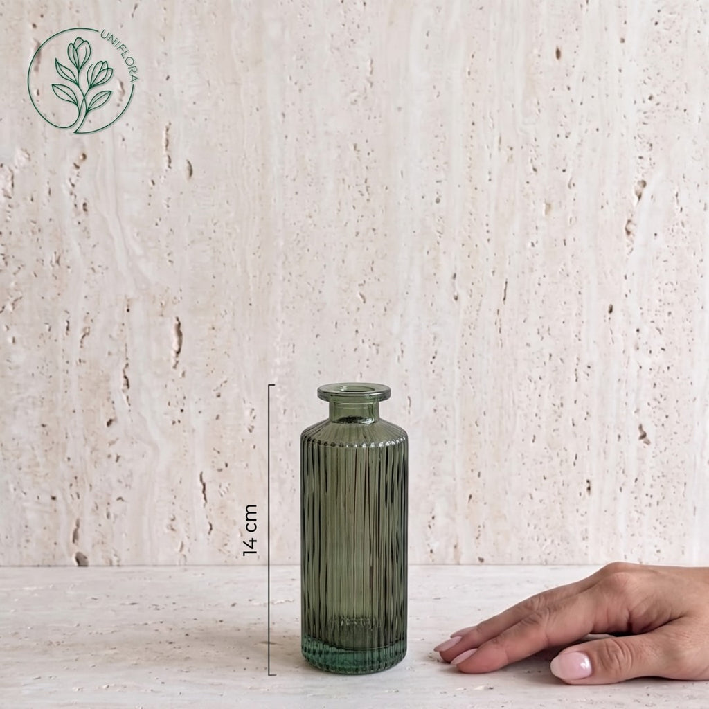 Mini Vase 4: Apoteker, rillet (flere farver)