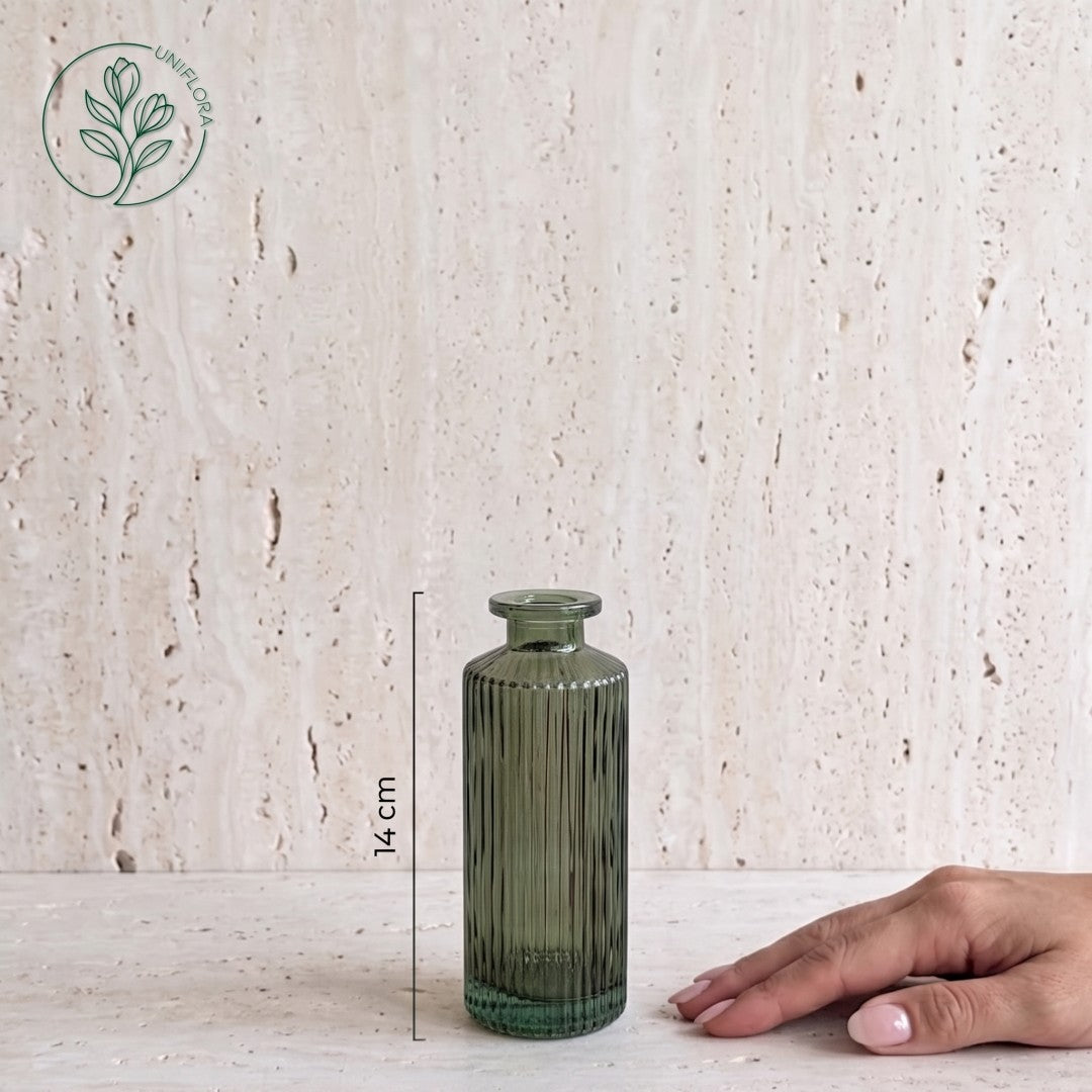 Mini Vase 4: Apoteker, rillet (flere farver)