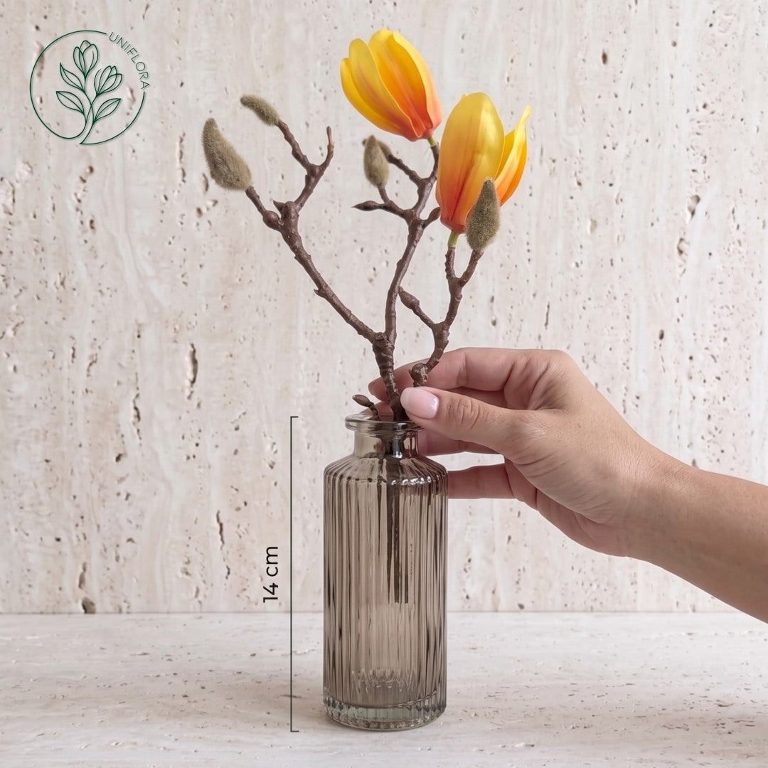 Mini Vase 4: Apoteker, rillet (flere farver)