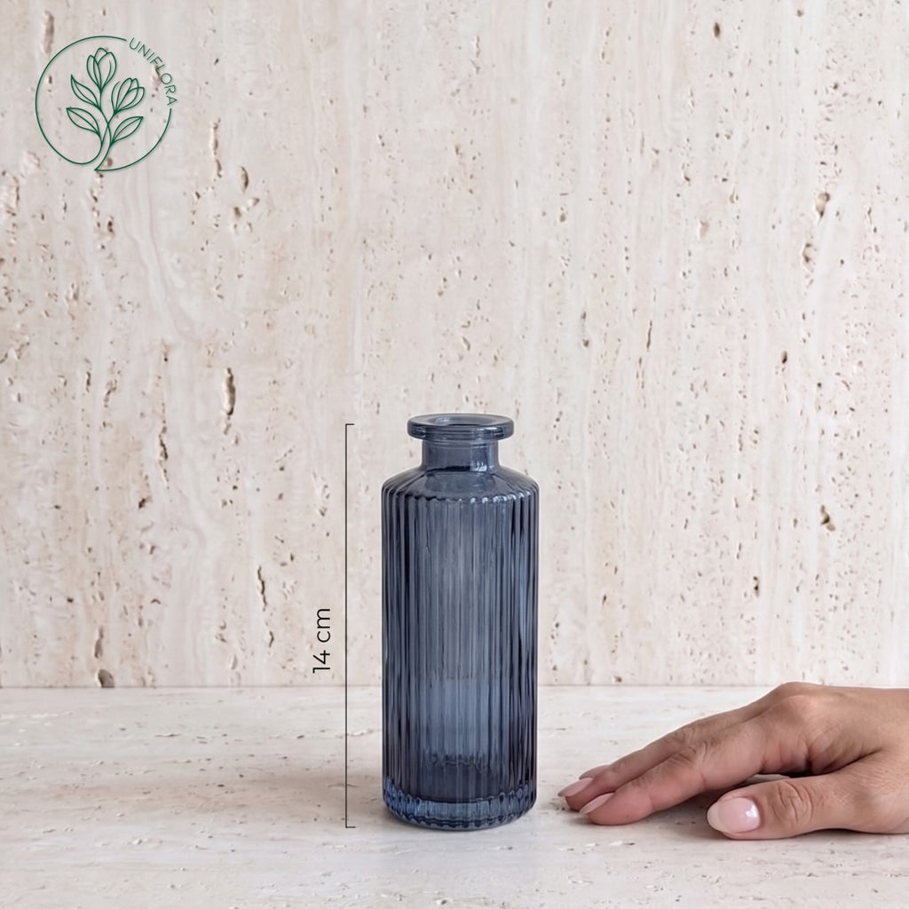 Mini Vase 4: Apoteker, rillet (flere farver)
