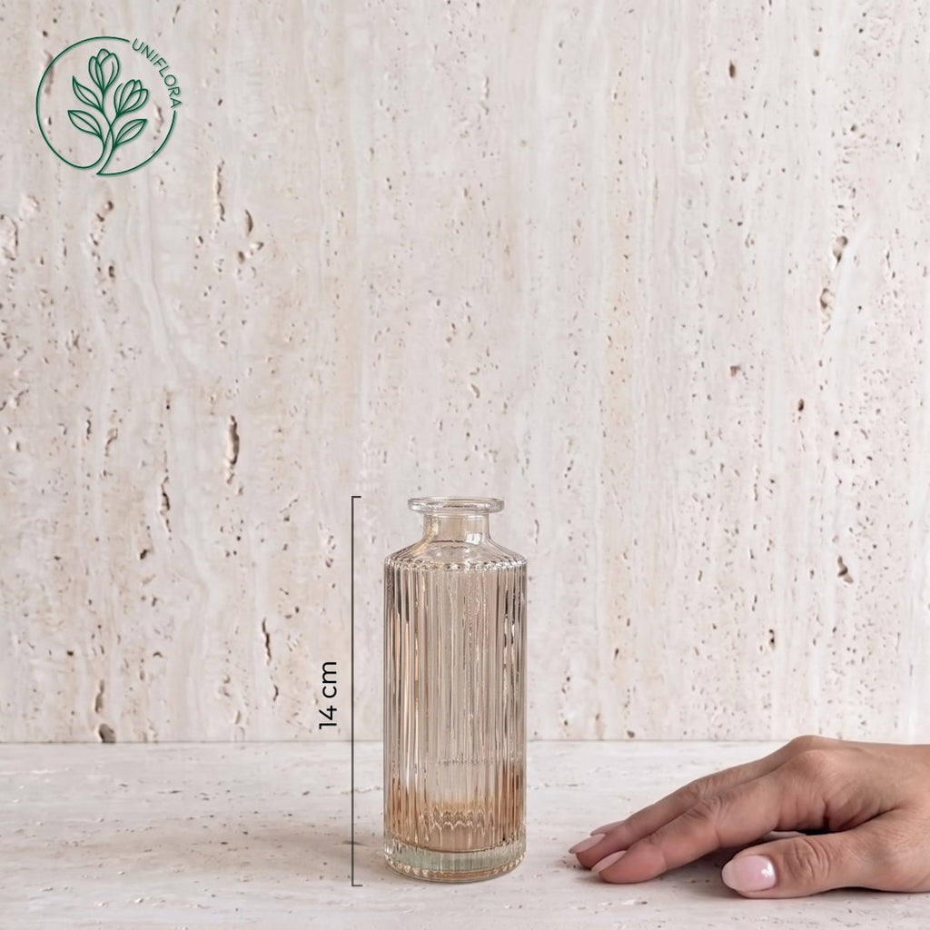 Mini Vase 4: Apoteker, rillet (flere farver)