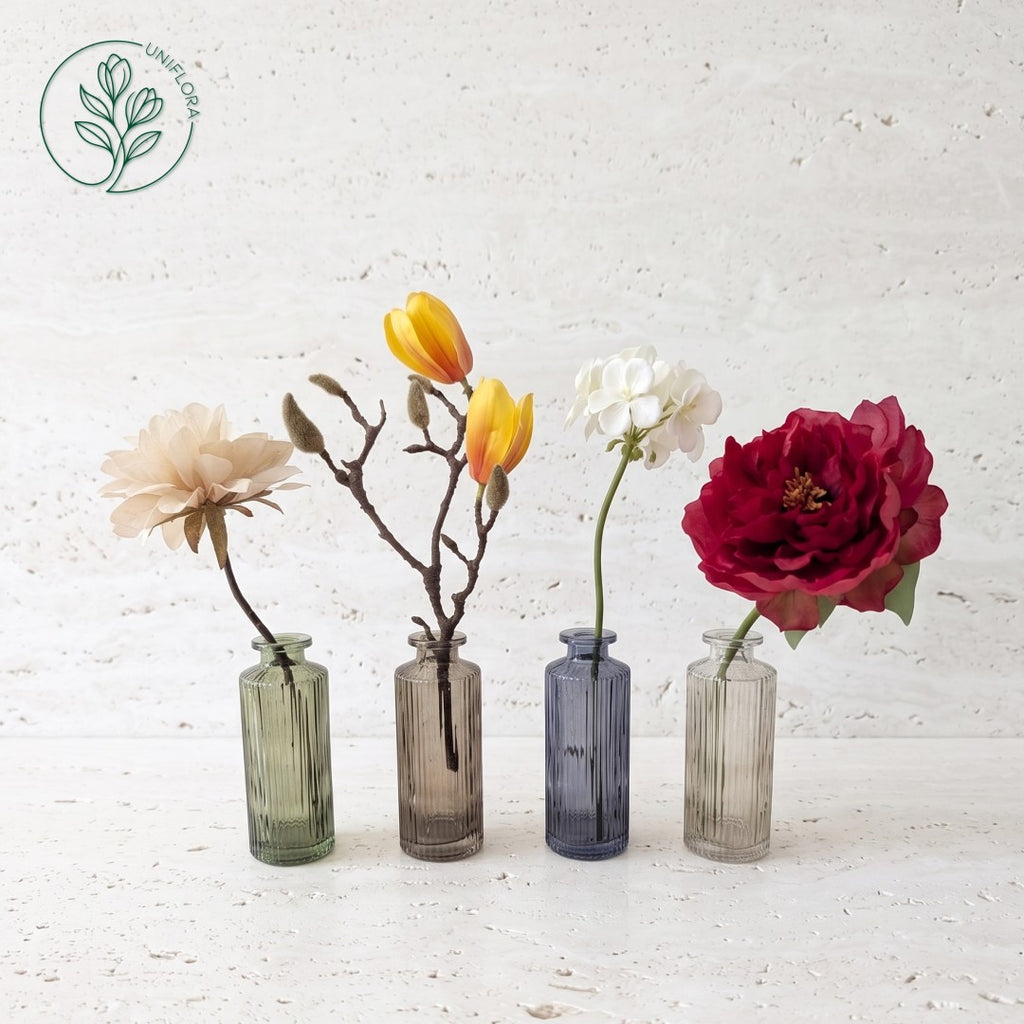 Mini Vase 4: Apoteker, rillet (flere farver)