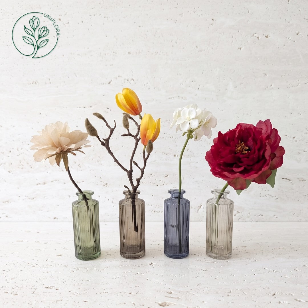 Mini Vase 4: Apoteker, rillet (flere farver)